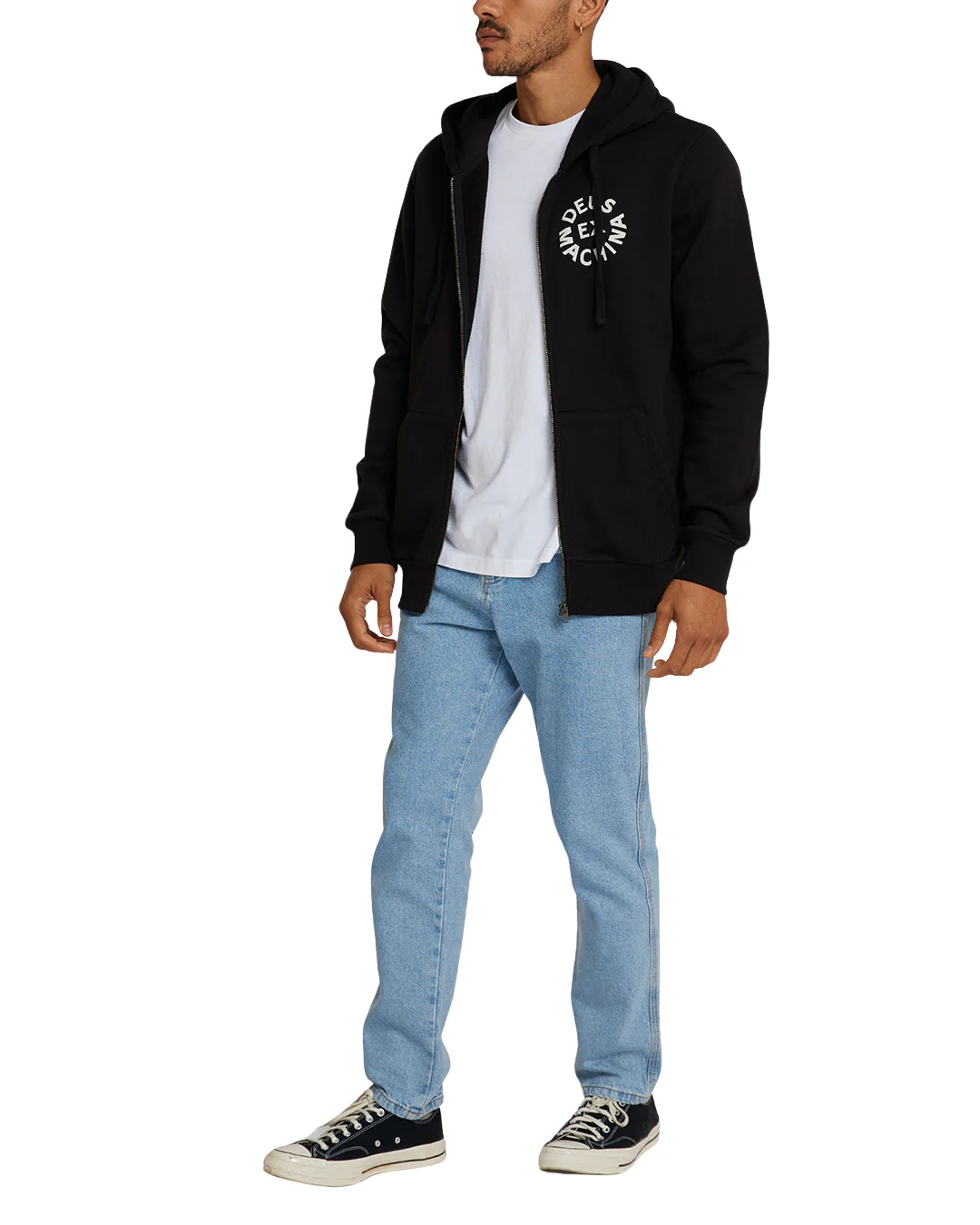 Circle Logo Hoodie - Black - Image 3
