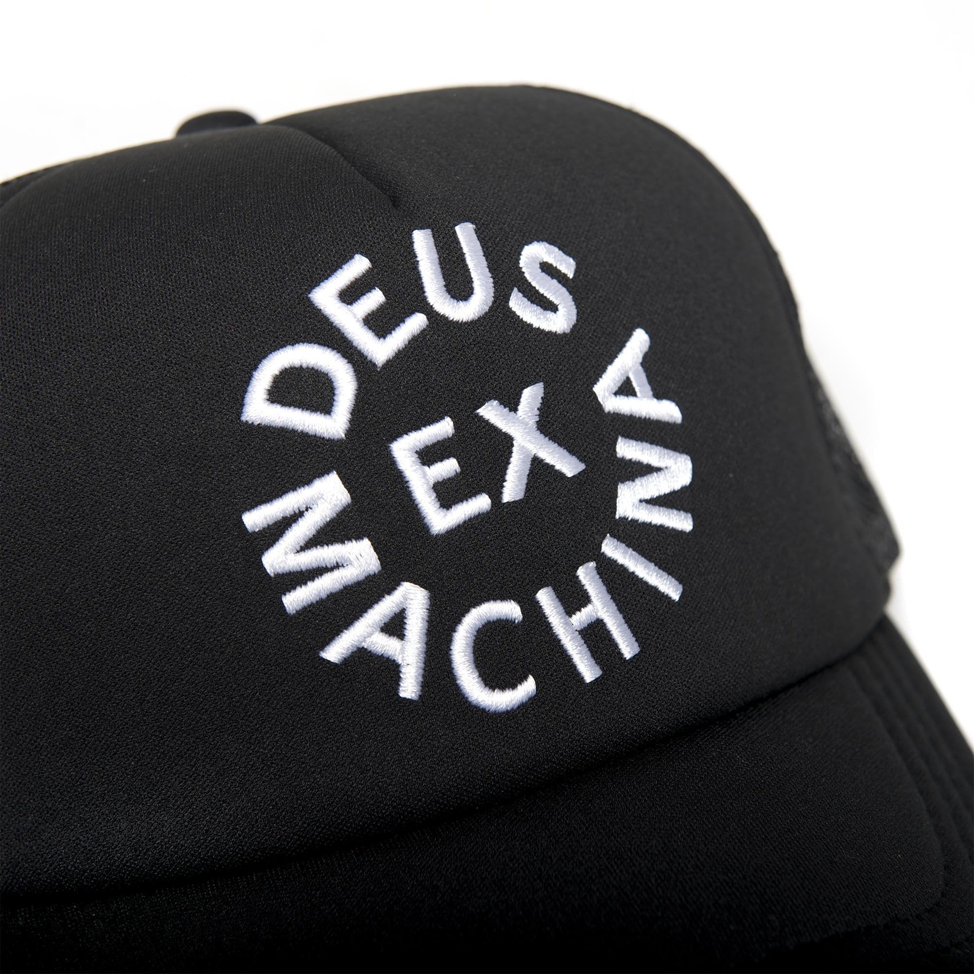 Circle Logo Trucker Hat - Black - Image 3