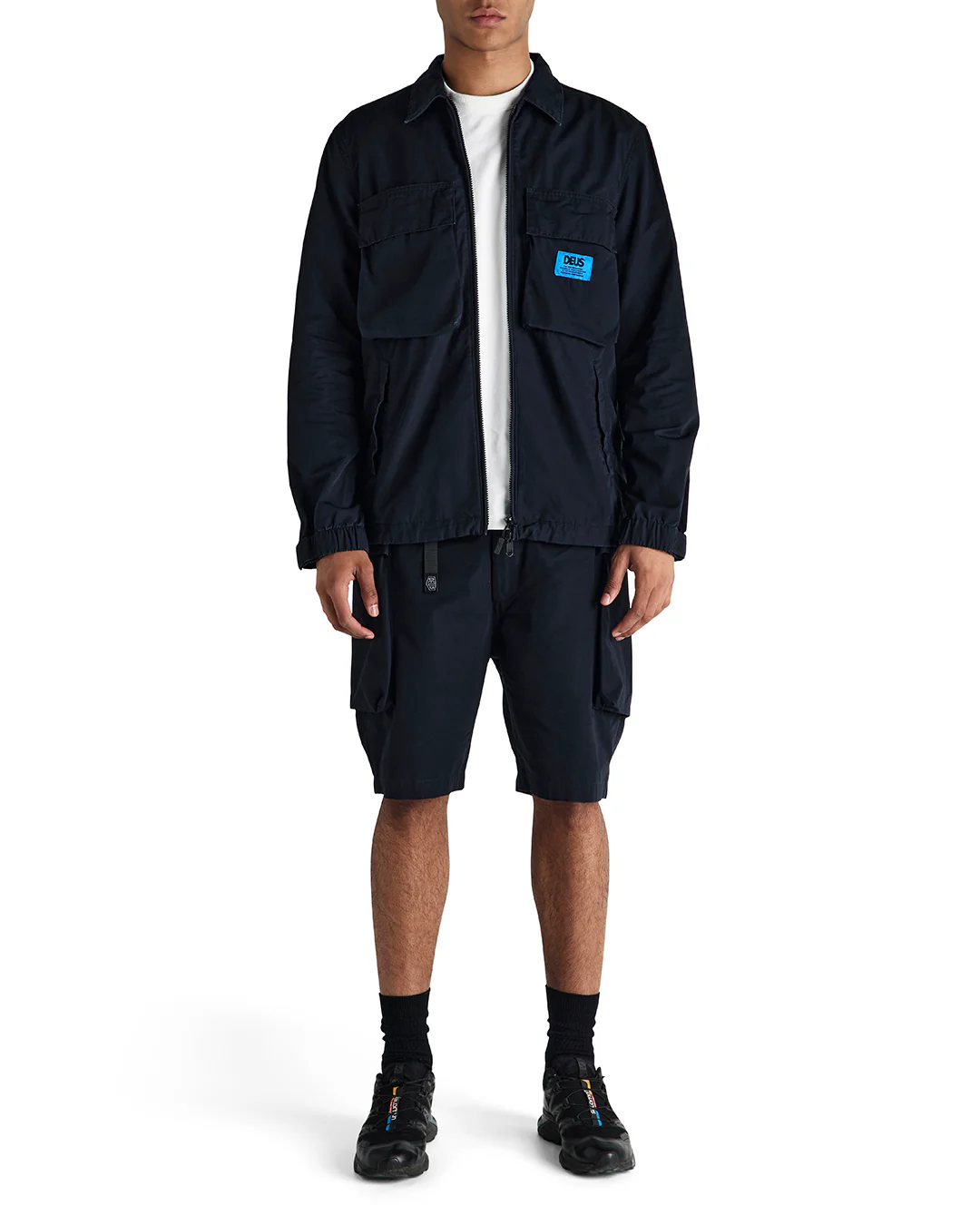 Duck Dive Zip Shirt - Black - Image 3