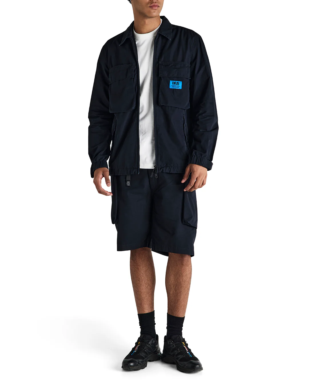 Duck Dive Zip Shirt - Black - Image 5