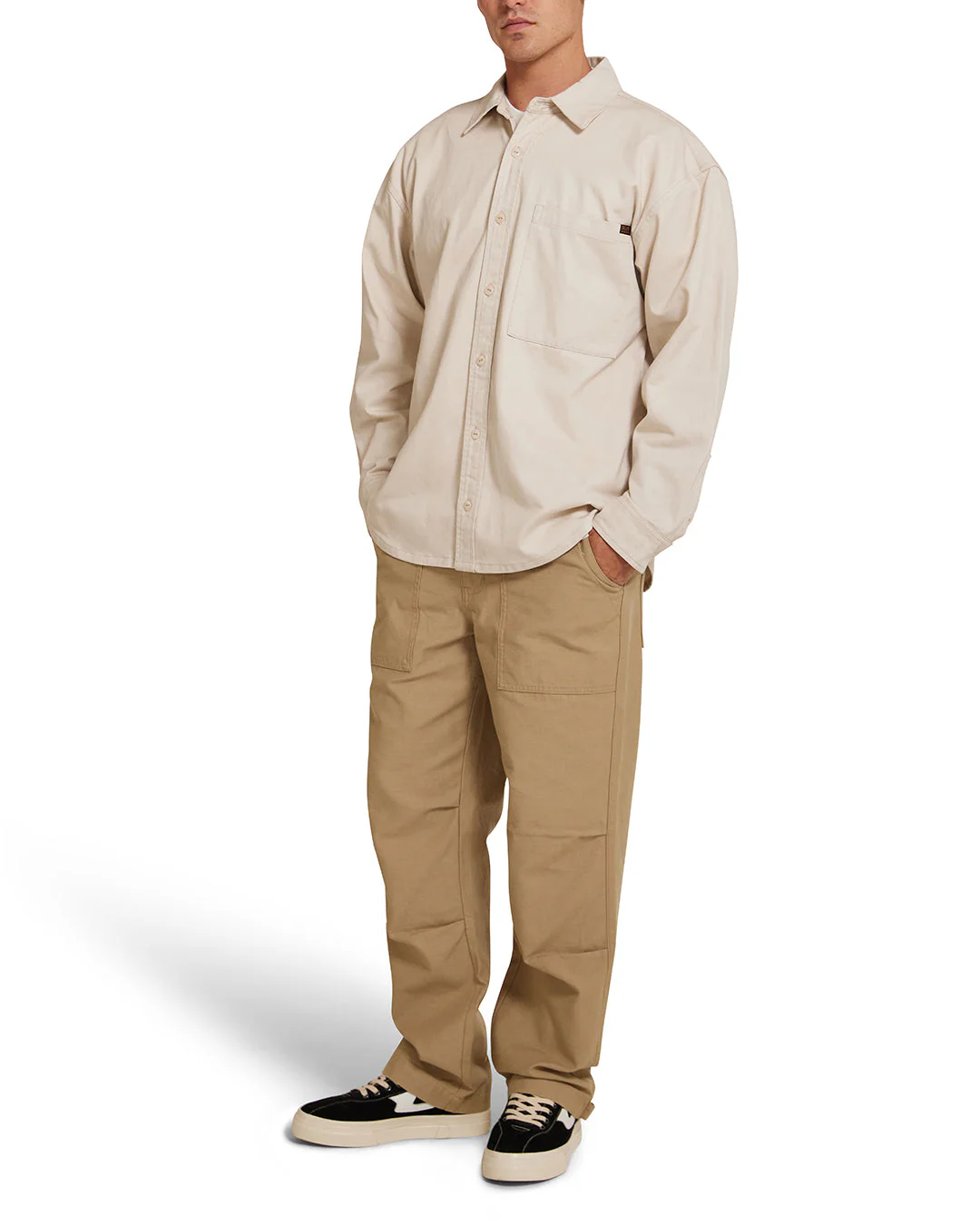 Frizell Twill Shirt - Dirty White - Image 4
