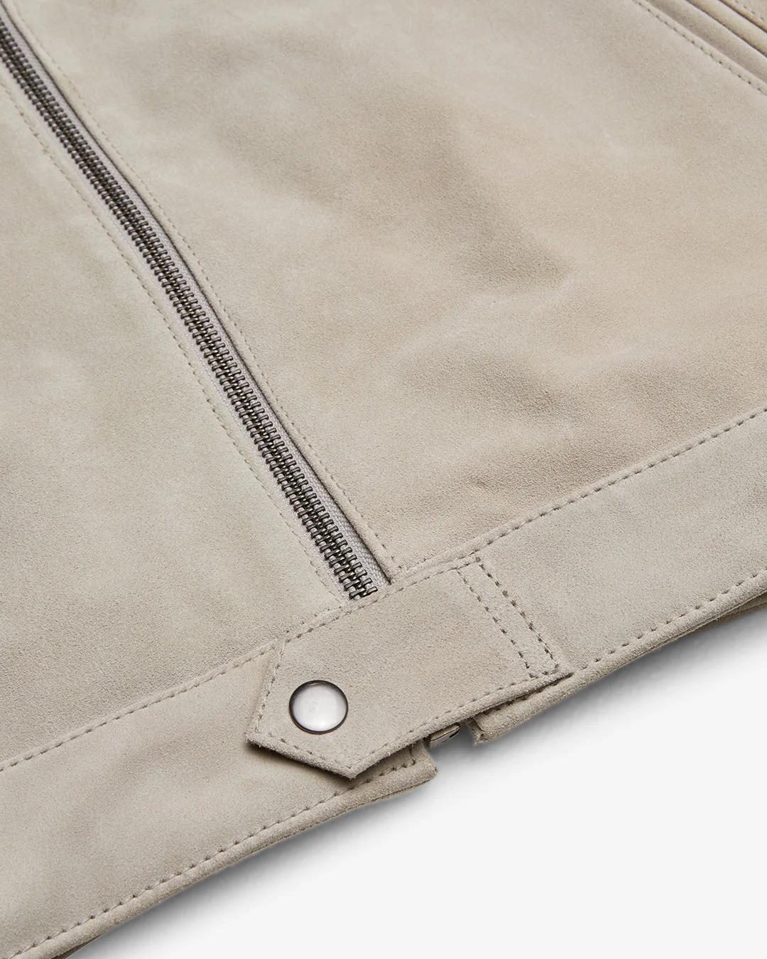 Hurricane Suede Jacket - Dirty White - Image 3