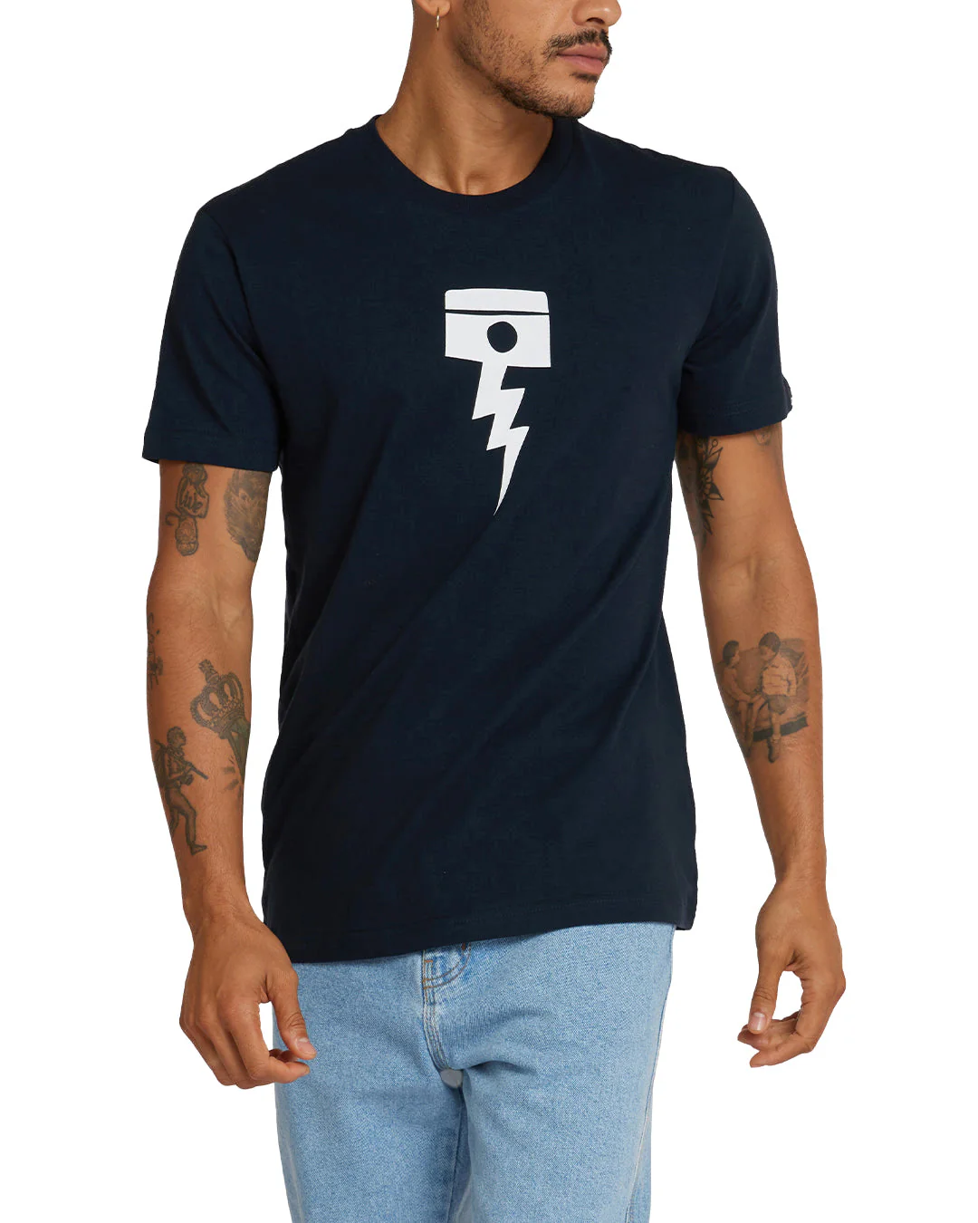 Pisstin Tee - Navy - Image 3