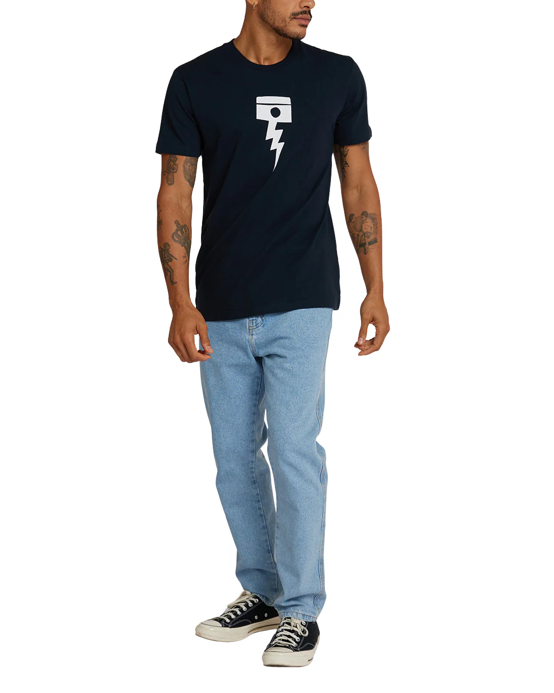 Pisstin Tee - Navy - Image 5