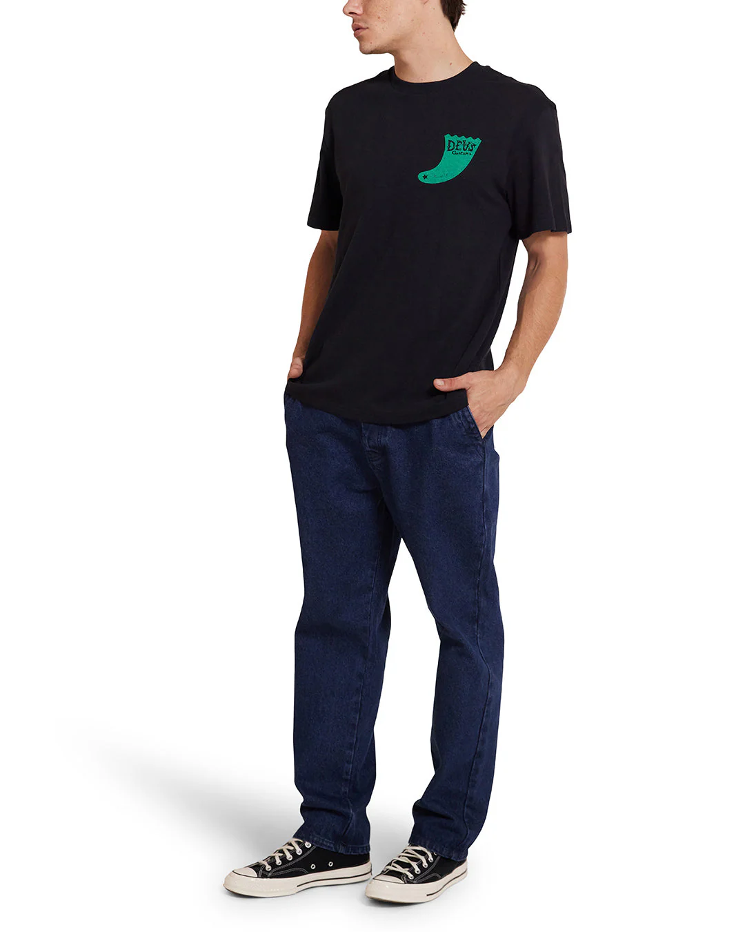 Single Fin Tee - Black - Image 4