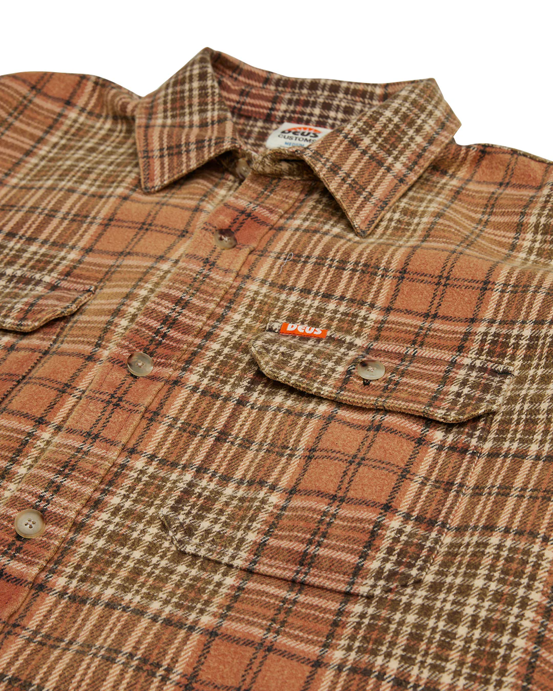 Vacay Check Shirt - Orange Check - Image 8