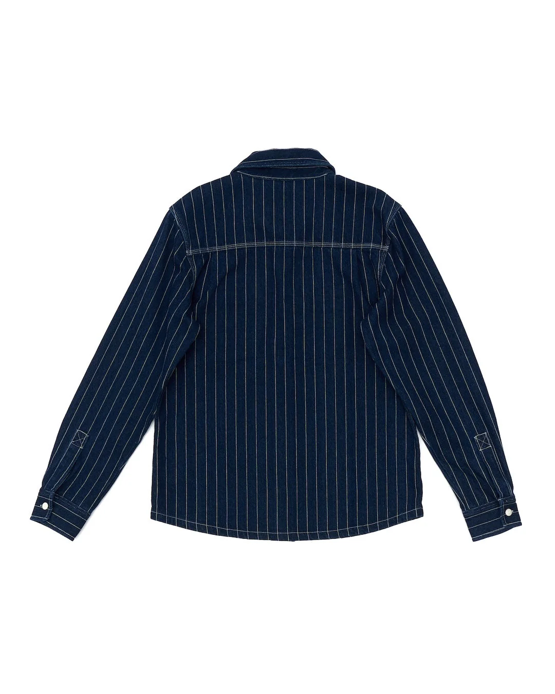 Vacay Stripe Denim Shirt - Indigo - Image 6